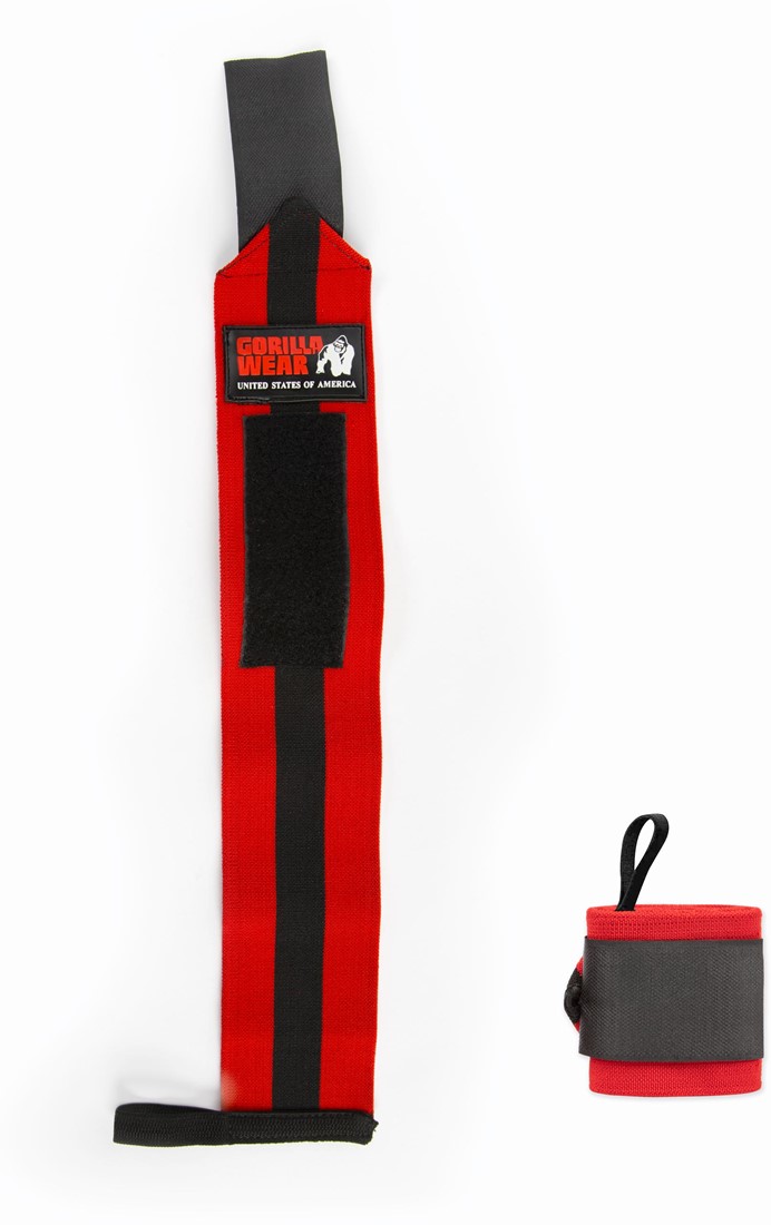 Knee Wraps - Black/Red Gorilla Wear