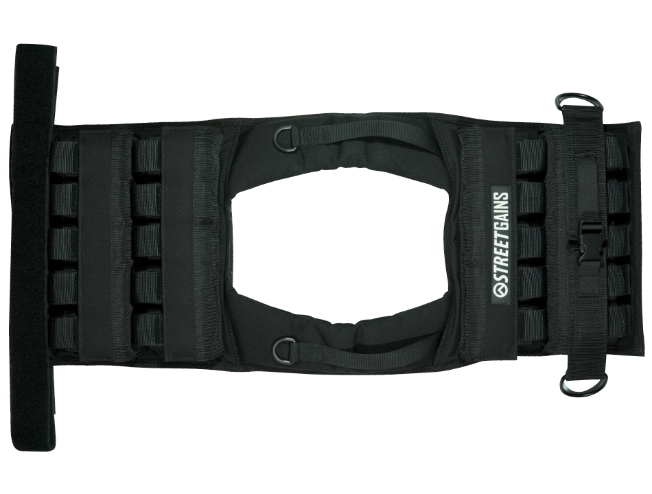 Weighted Vest 20KG Black – Includes Weights | StreetGains®