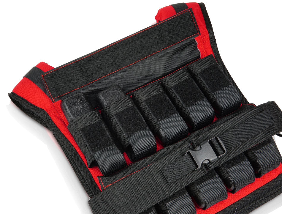 Gewichtsweste 20 kg Rot – inklusive Gewichte | StreetGains®