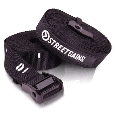 Verstellbare Turnringe-Gurte 5,5 m – mit Nummernmarkierungen | StreetGains®