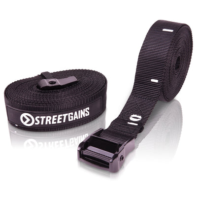 Verstellbare Turnringe-Gurte 5,5 m – mit Nummernmarkierungen | StreetGains®