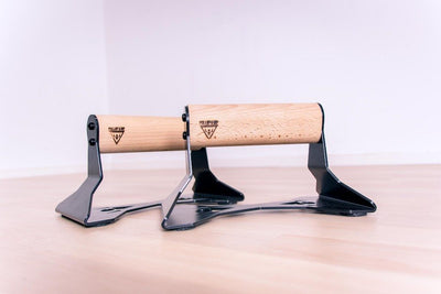 Opdruksteunen Met Ergonomisch Houten Handvat - Pullup & Dip®