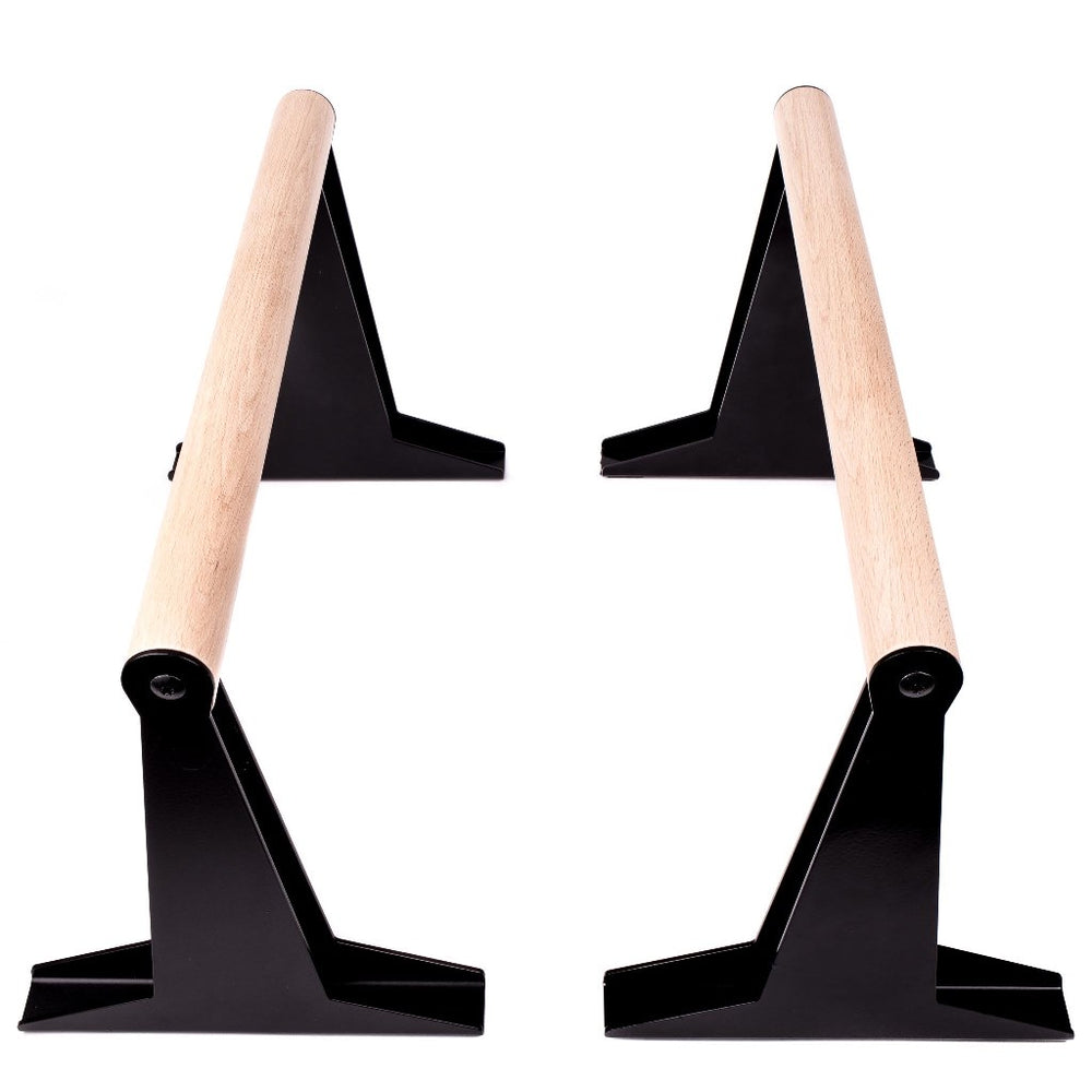 Parallettes en bois avec manche ergonomique - Moyen | Pullup & Dip®