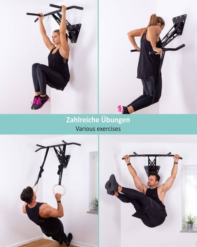 Klimmzugstange und Dip-Bar – Montage an Innen- und Außenwänden | Pullup & Dip®