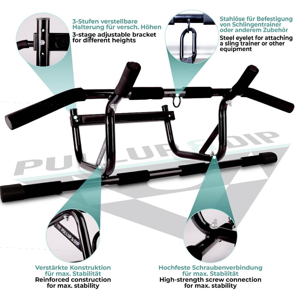 Barre de traction pour cadre de porte | Pullup & Dip®