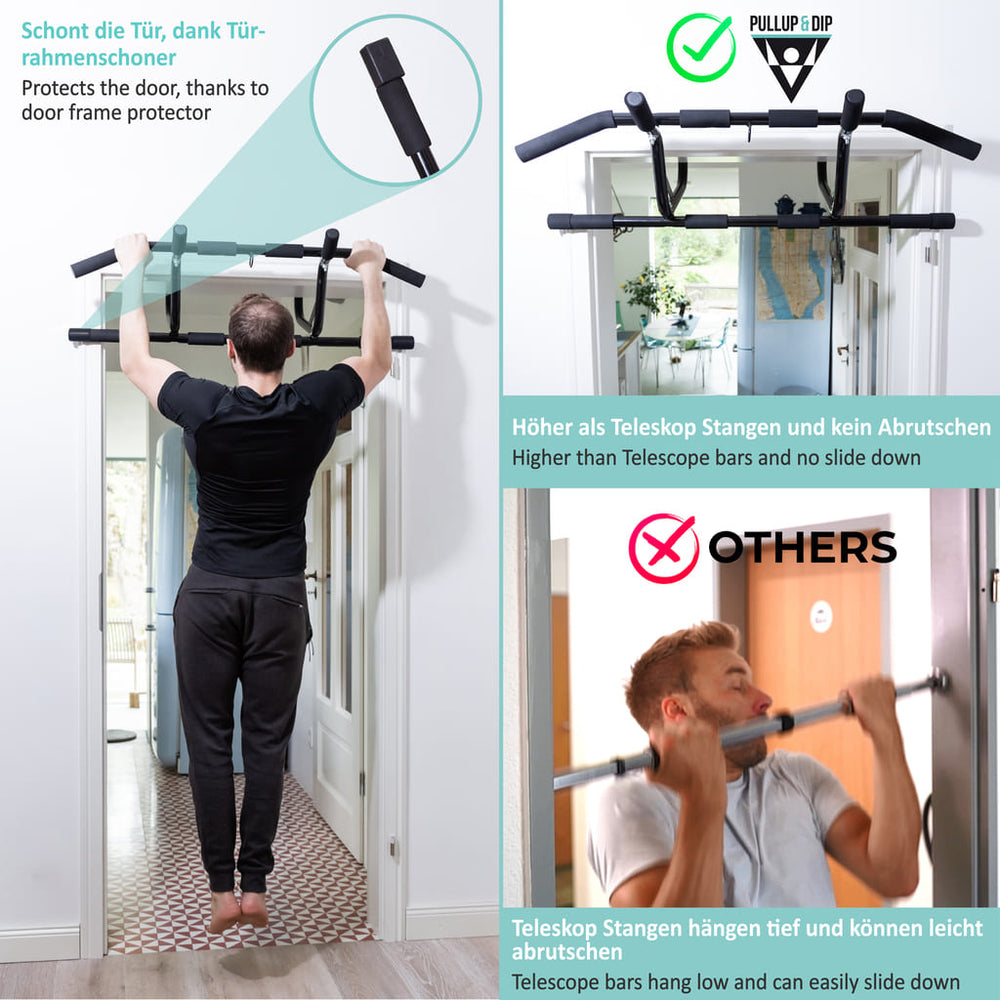Barre de traction pour cadre de porte | Pullup & Dip®