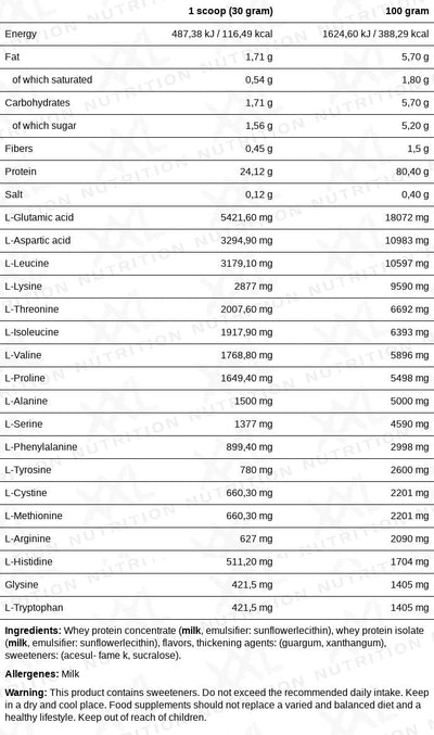 Whey Delicious 1000 g | XXL Nutrition®