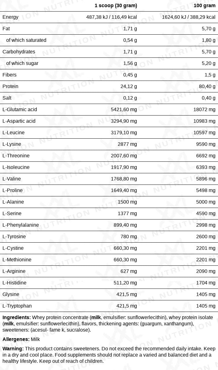 Whey Delicious 2500 g | XXL Nutrition®