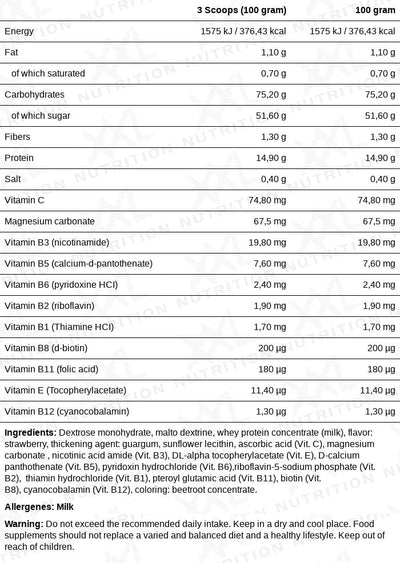 Weight Gainer 2500GR | XXL Nutrition®