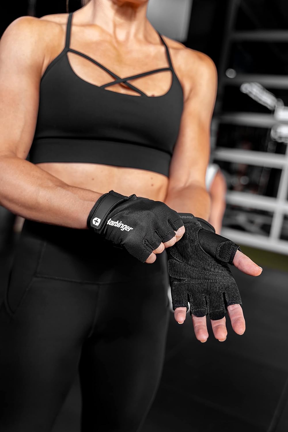 Power 2.0 Unisex-Fitnesshandschuhe – Schwarz | Harbinger®