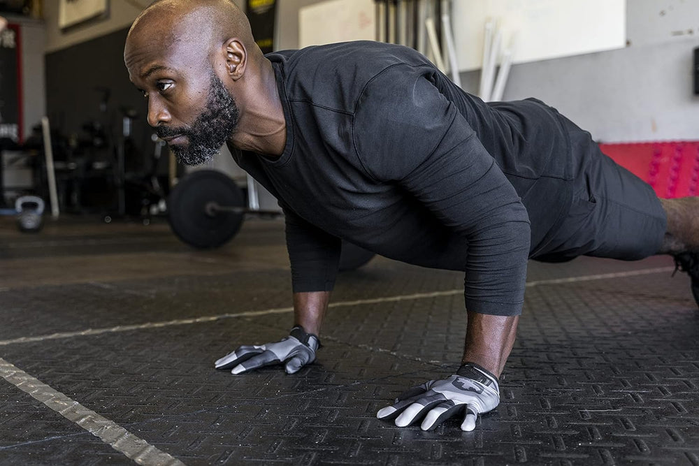 Men's Shield Protect Fitness Handschoenen - Zwart/Grijs | Harbinger®