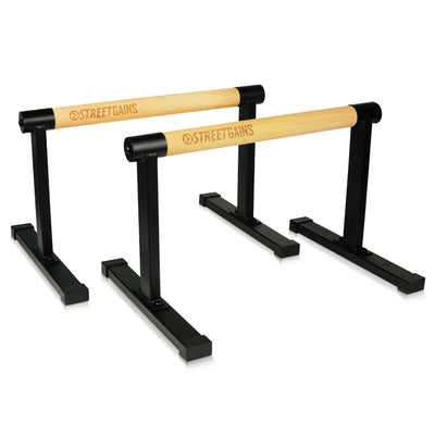 Holz-Parallettes – mittel | StreetGains®