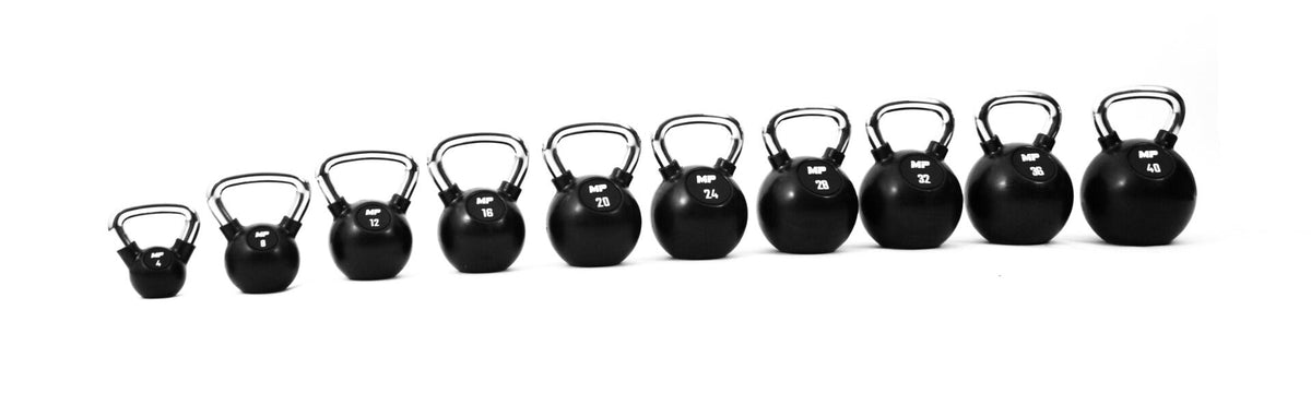 Kettlebell Chrom / Gummi | Muscle Power®
