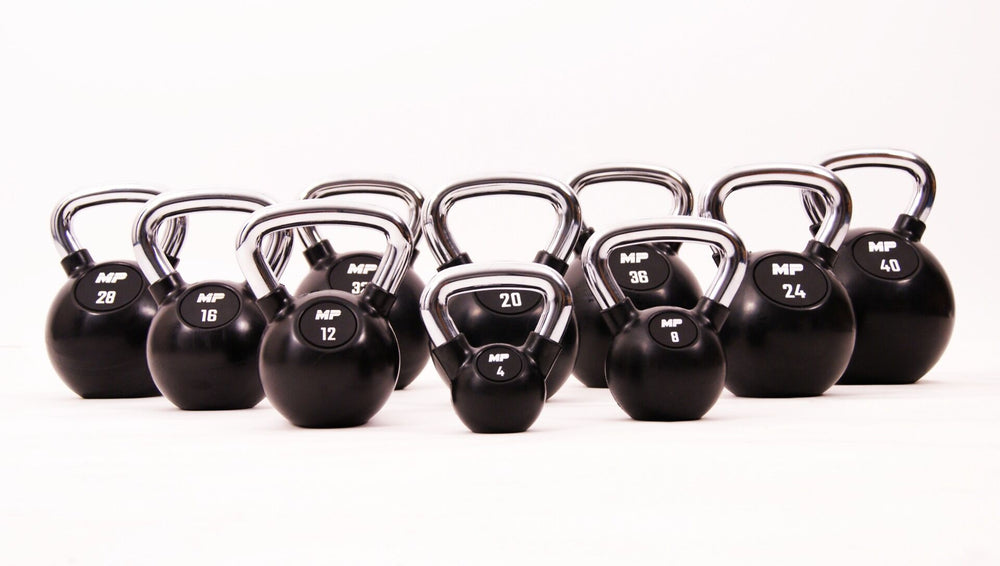 Kettlebell Chrom / Gummi | Muscle Power®