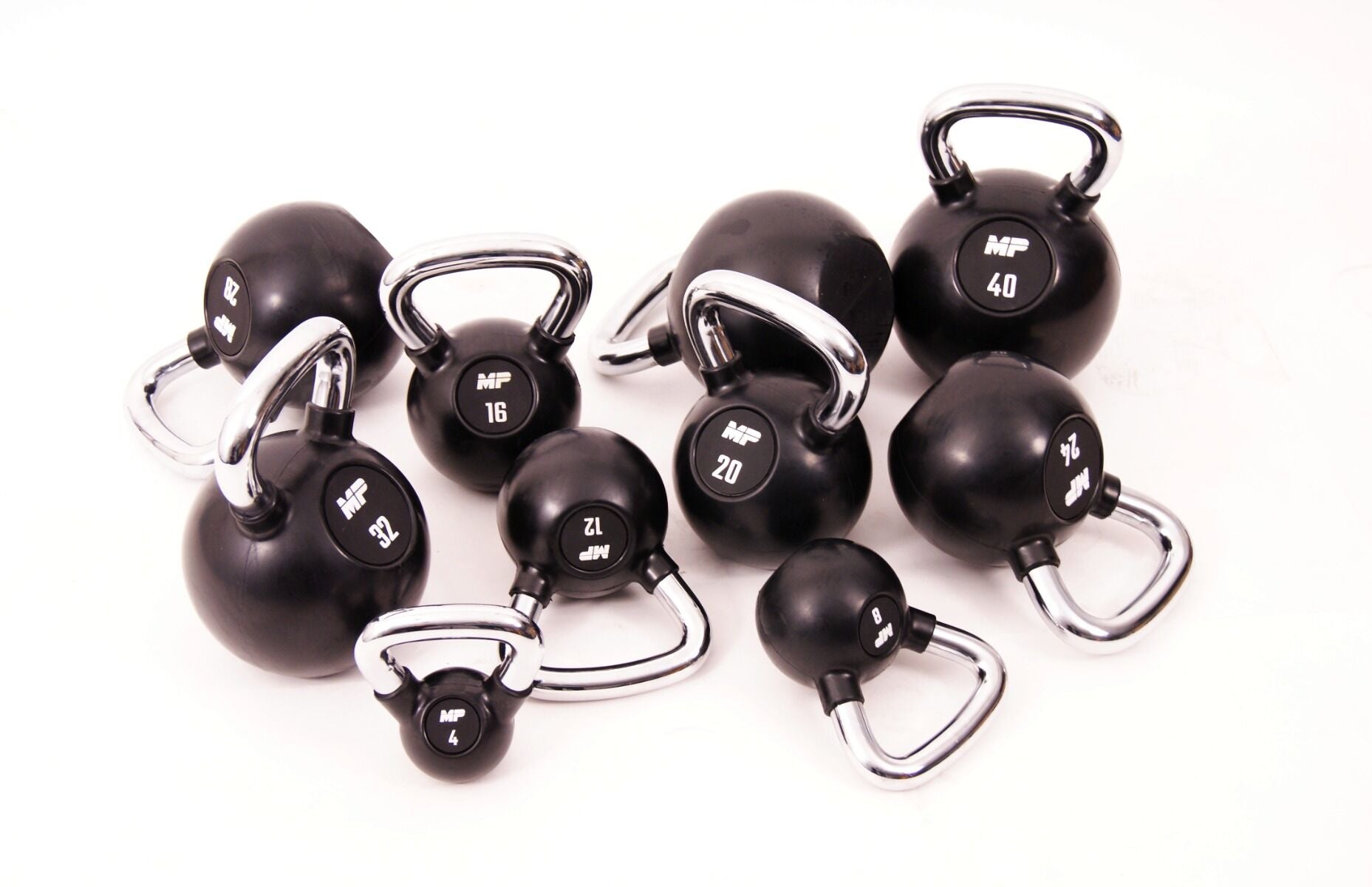 Kettlebell Chrom / Gummi | Muscle Power®