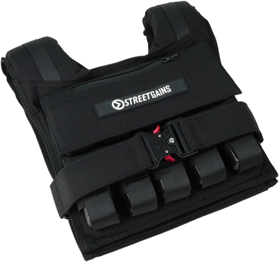 Gewichtsweste 20 kg Schwarz PRO | StreetGains®