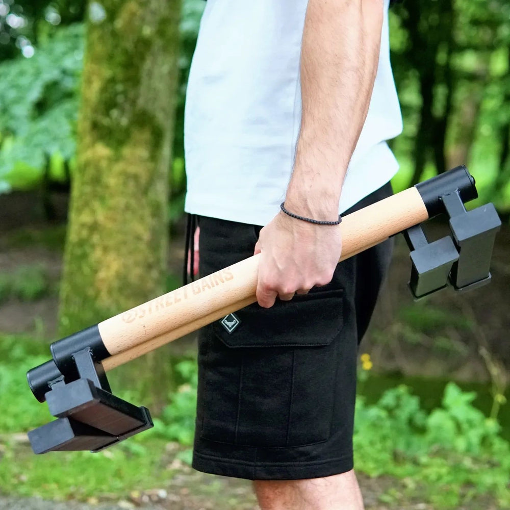 Holz-Parallettes – niedrig | StreetGains®