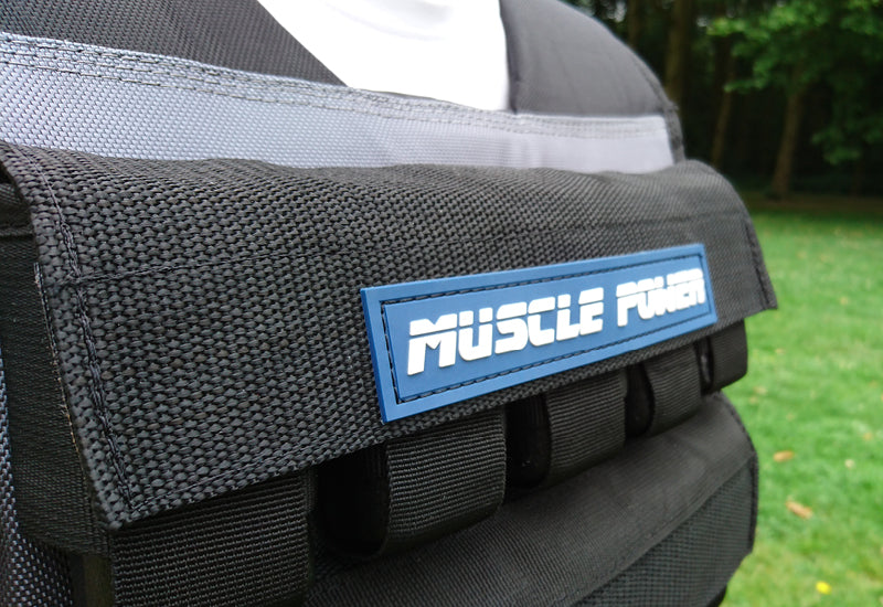 Gilet lesté 30 kg noir/gris | Muscle Power®