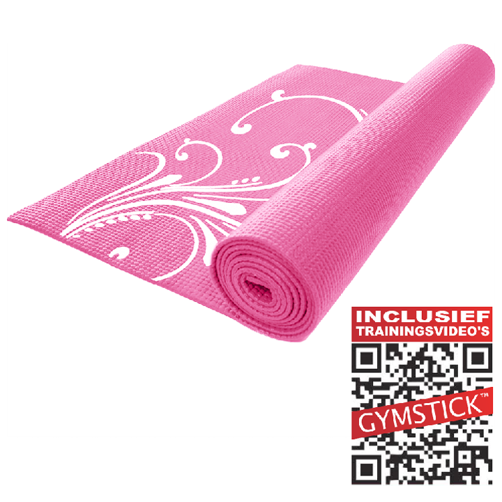 Fitness-Yogamatte Rosa 4 mm | Gymstick®