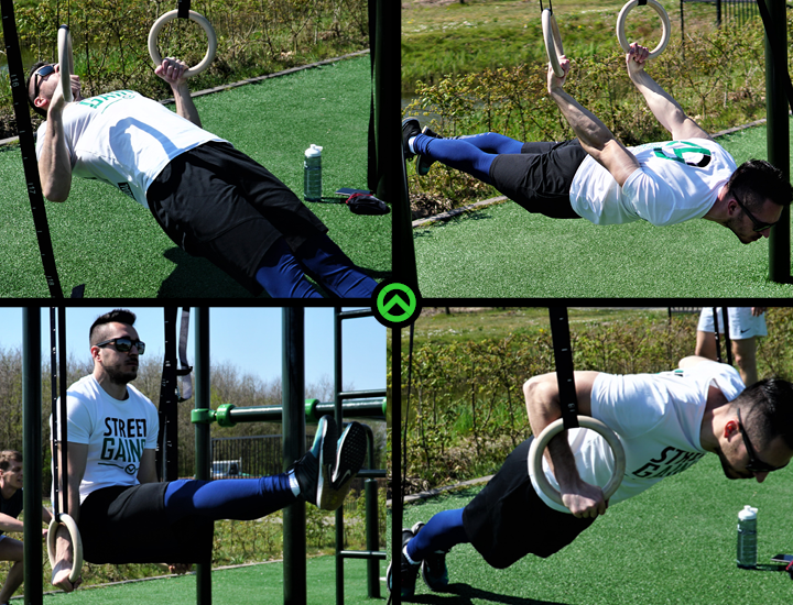 Holz-Turnringe 28 mm – inklusive verstellbarer Gurte und Tragetasche | StreetGains®