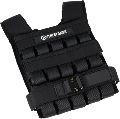 Gewichtsweste 30 kg Schwarz – inklusive Gewichte | StreetGains®
