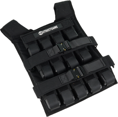 Gewichtsweste 40 kg Schwarz – inklusive Gewichte | StreetGains®