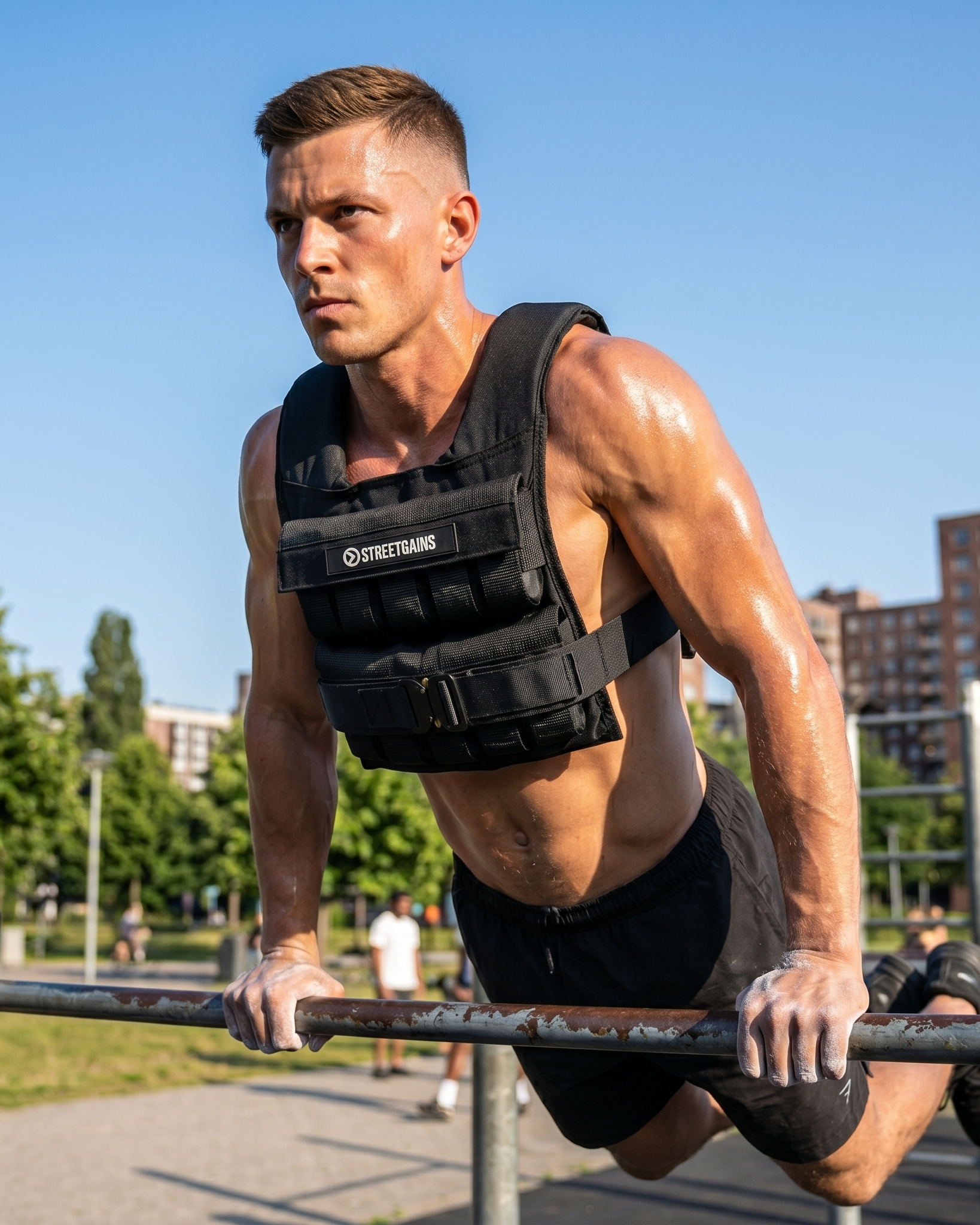 Weighted Vest 20KG Black – Includes Weights | StreetGains®