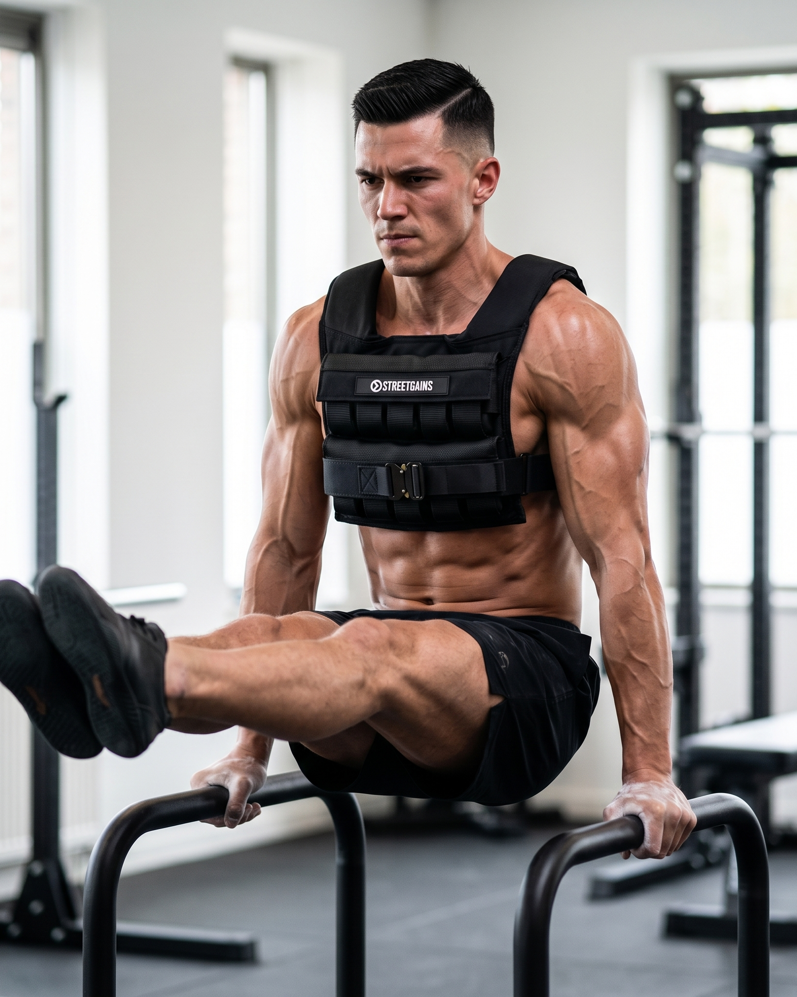 Weighted Vest 20KG Black – Includes Weights | StreetGains®