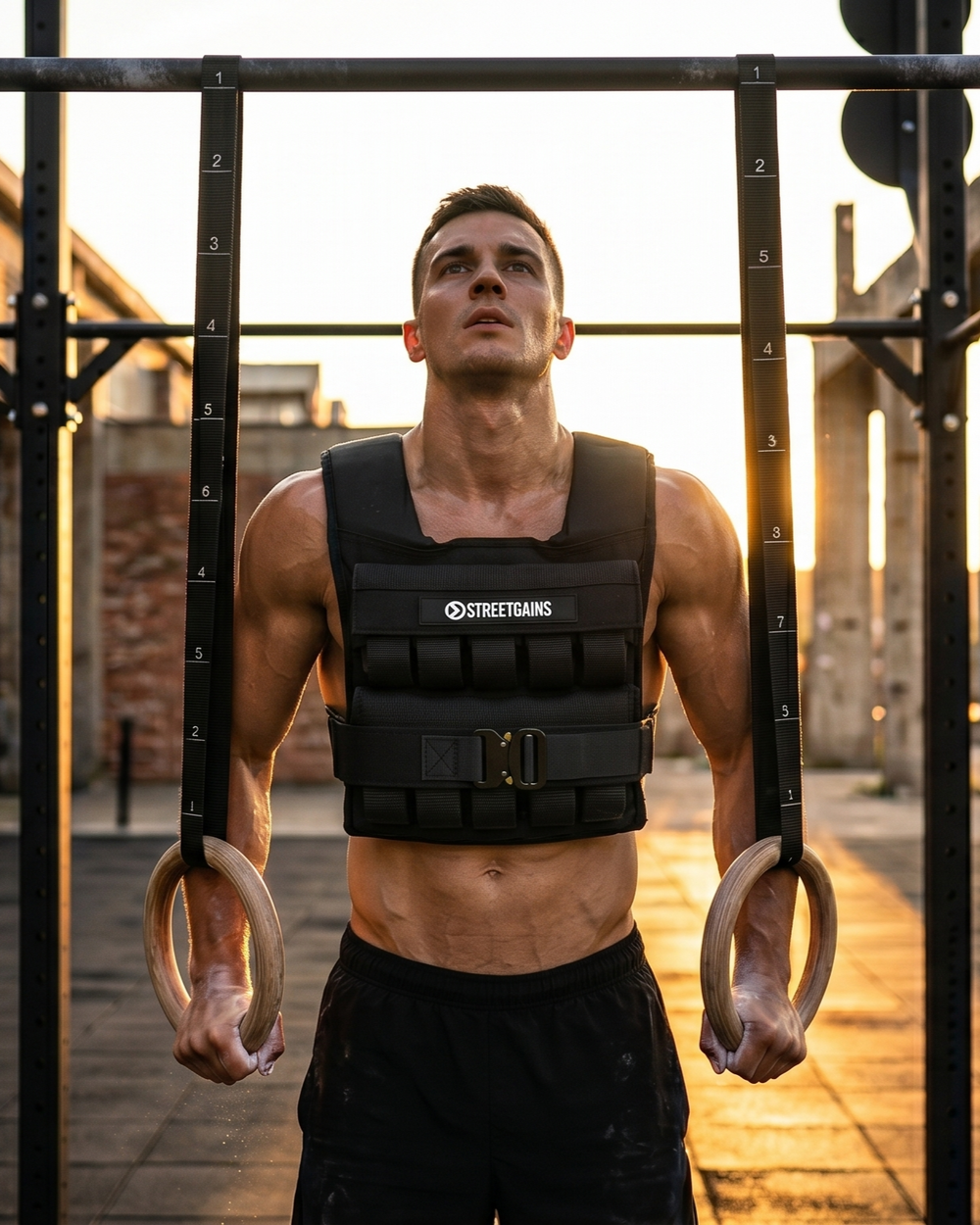 Weighted Vest 20KG Black – Includes Weights | StreetGains®