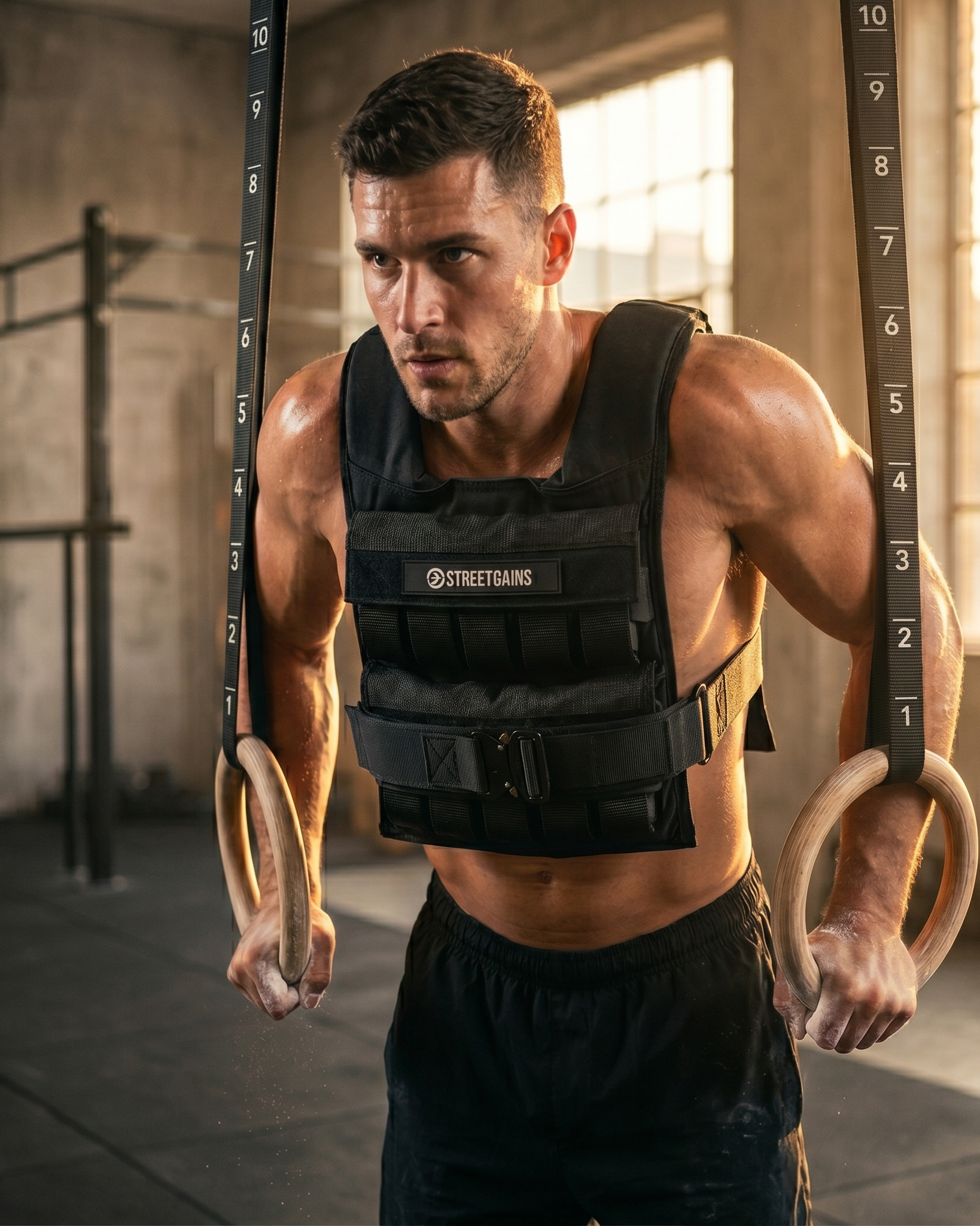 Weighted Vest 20KG Black – Includes Weights | StreetGains®