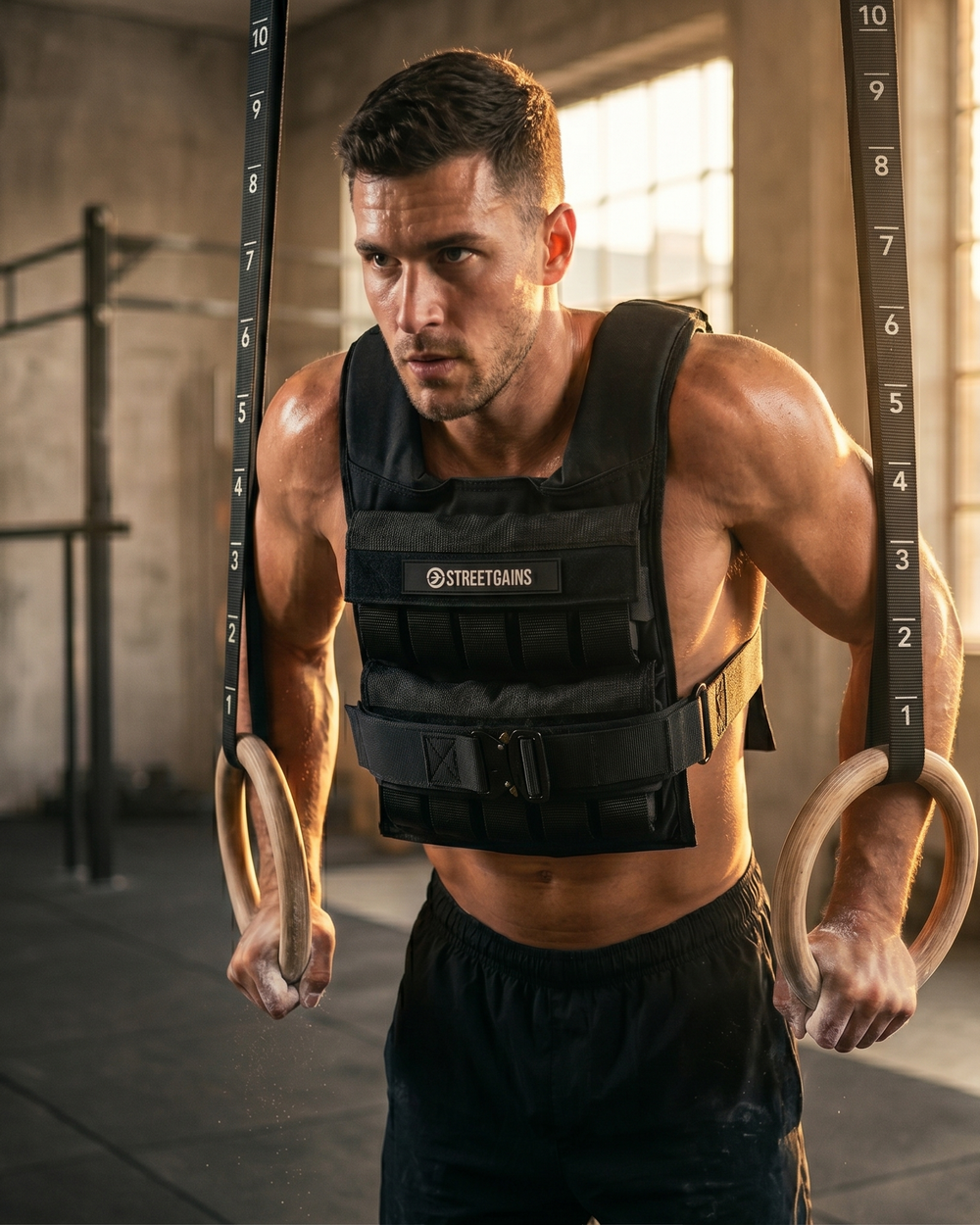 Weighted Vest 20KG Black – Includes Weights | StreetGains®