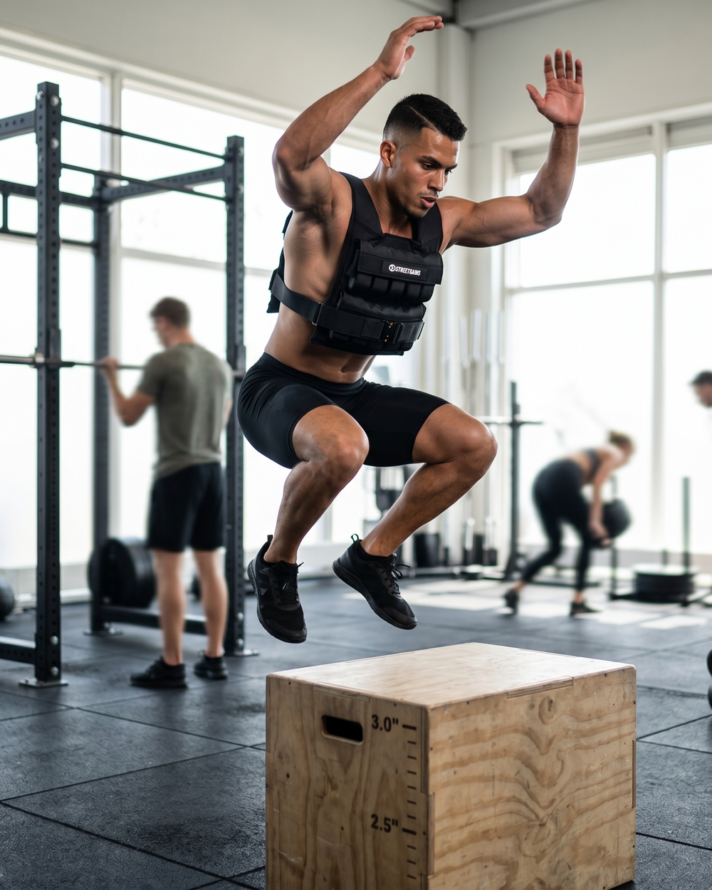 Weighted Vest 20KG Black – Includes Weights | StreetGains®